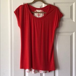 StitchFix top, coral